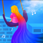 Long Hair Dancing : Music Run أيقونة