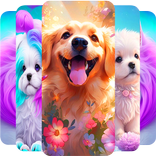 Live puppy Girly Wallpaper