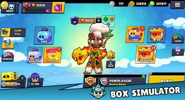 Box Simulator Hank Brawl Stars الملصق