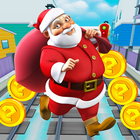 Subway Santa Claus - Christmas surf icône