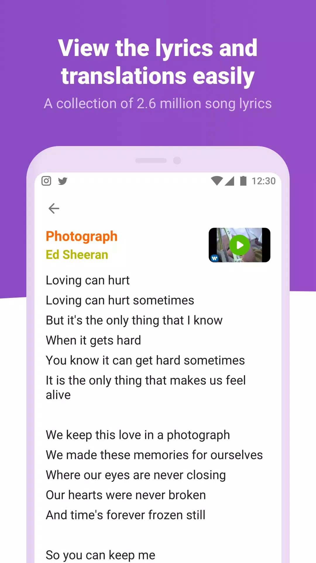 Lyrics para Android - Baixe o APK na Uptodown