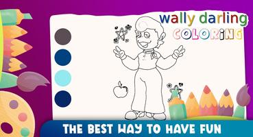 wally darling Coloring Book الملصق