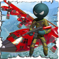 Stickman Army Attack : Airplane Cargo