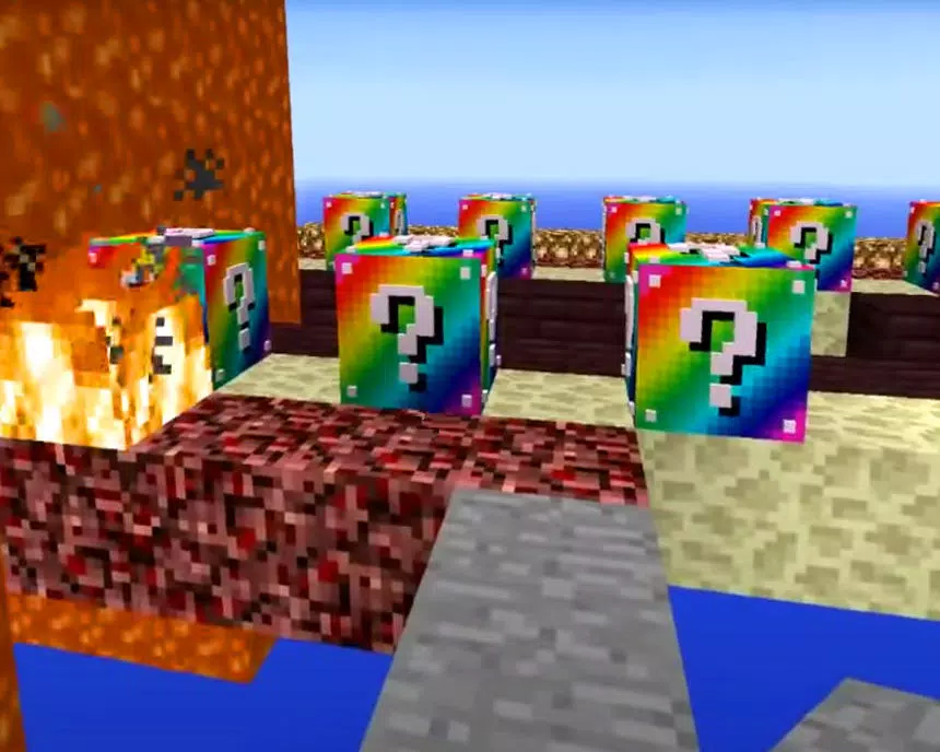 Rainbow Lucky Block Addon  Minecraft PE Mods & Addons