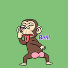Crazy Monkey 2023 - WASticker-icoon
