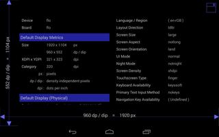 Screen Size / DPI and Dev Info captura de pantalla 3