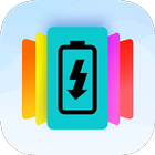 Stylish battery animation ikon