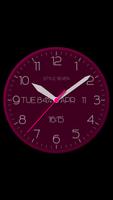 Modern Analog Clock-7 الملصق