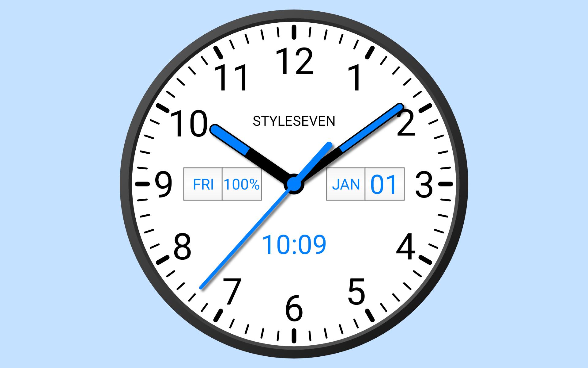 Analog Clock Widget Plus-7 for Android - APK Download