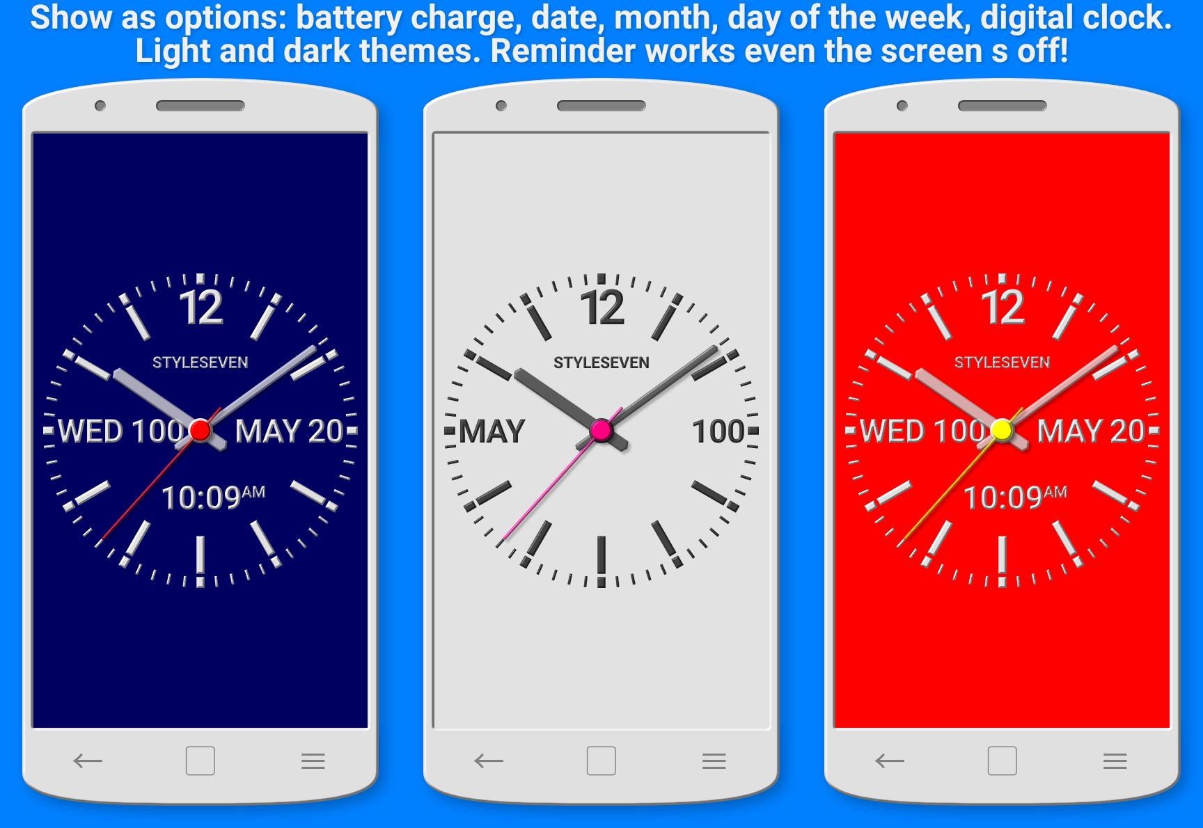 Часы 7 версия. Analog Clock 7 APK.