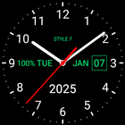 Analog Clock Live Wallpaper-7 icono