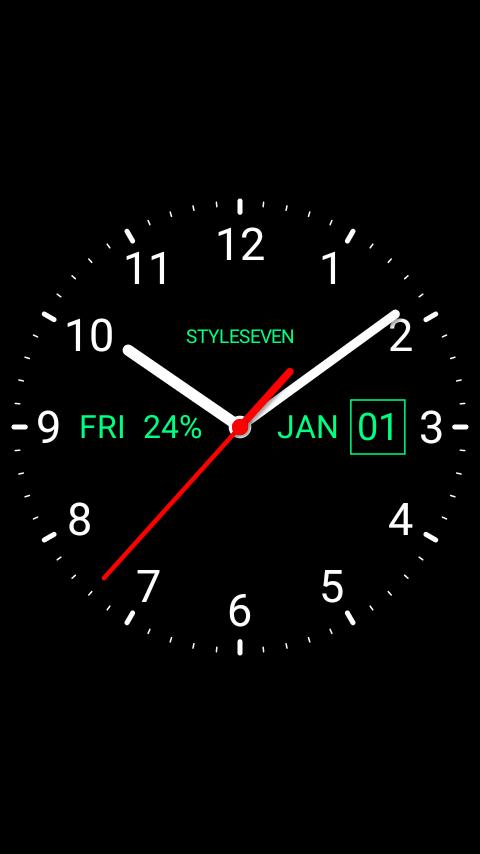 Android 用の Analog Clock Live Wallpaper 7 Apk をダウンロード