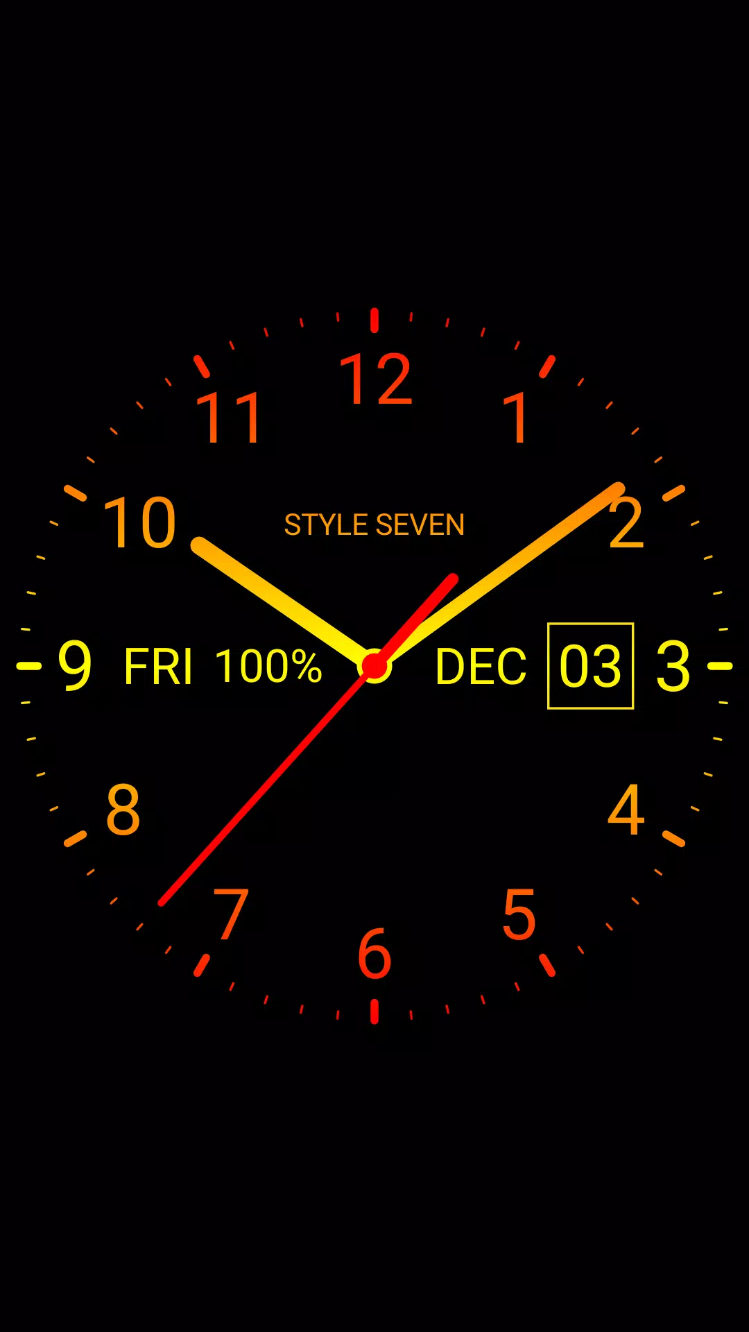 Analog Clock Live Wallpaper-7 sẽ khiến cho điện thoại của bạn trở nên sang trọng và đẳng cấp. Bạn sẽ dễ dàng đọc hiểu thời gian chỉ với một cái nhìn vào đồng hồ nền này.