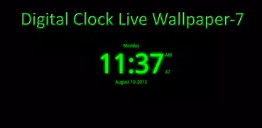 Digital Clock Live Wallpaper-7