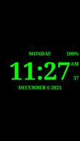 Digital Clock Live Wallpaper-7 پوسٹر