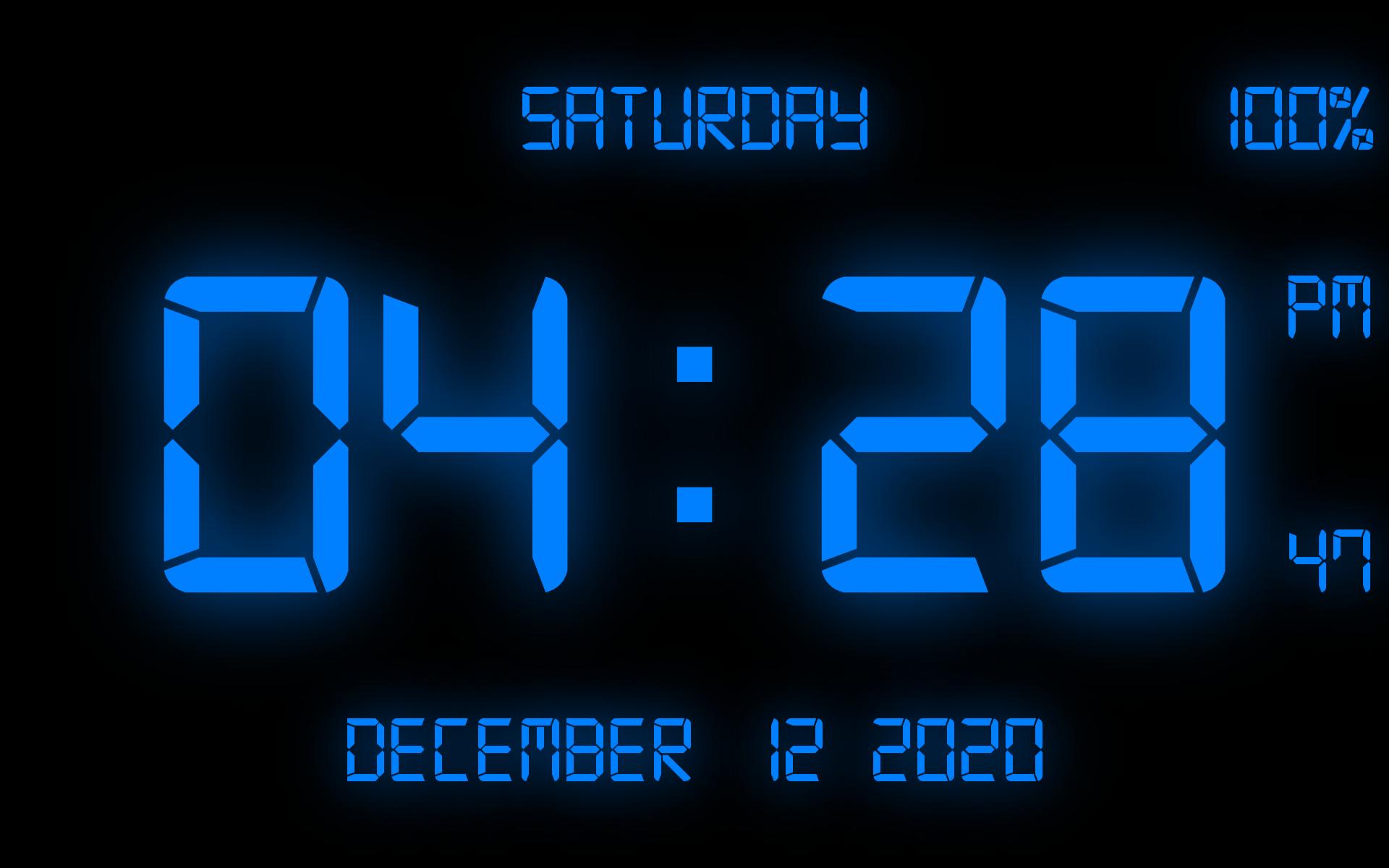 Digital Clock Live Wallpaper-7 para Android - APK Baixar