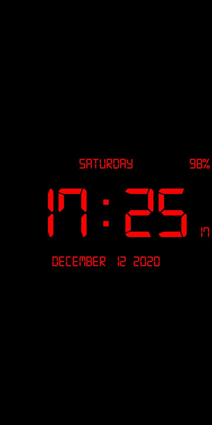 Digital Clock Live Wallpaper-7 for Android - APK Download