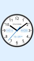 Light Analog Clock-7 Plakat