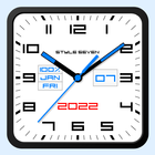 Square Analog Clock-7 ikona