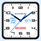 Square Analog Clock-7 Zeichen