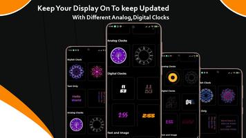 Stylish Clock on Screen Amoled স্ক্রিনশট 1