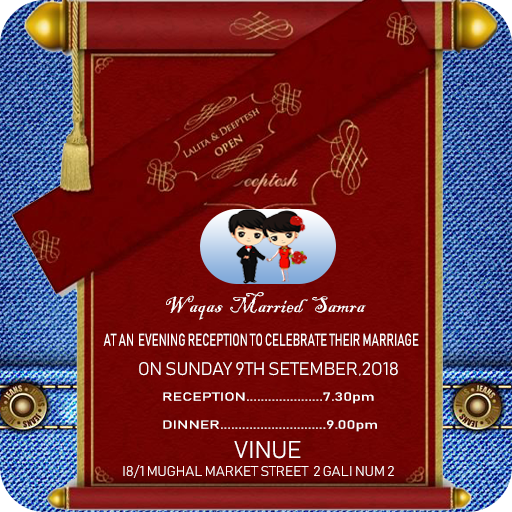 Wedding invite card maker