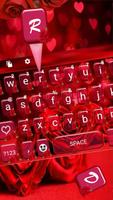 スタイリッシュなレッドローズキーボード スクリーンショット 1