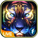 Lanzador HDNeon, Colorful, Tiger tema APK