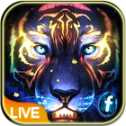 Neon, Colorful, Tiger Themes & icon