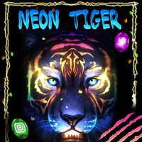 Tema Neon, Colorful, Tiger papel de parede HD imagem de tela 3