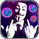 Tema, Wallpaper, ikon Anonymous, Hacker, Mask APK