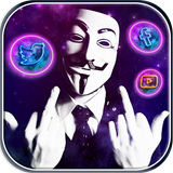 Anonymous, Hacker, MaskThèmes fonds HD icône