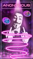 Anonymous, Hacker, Maskथीम HD वॉलपेपर 3D आइकन पोस्टर
