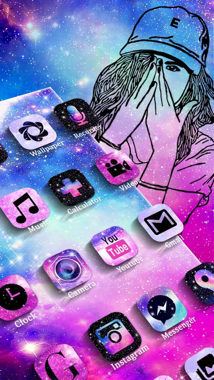 Galaxy Sad Girl Motive Hd Wallpaper Fur Android Apk Herunterladen