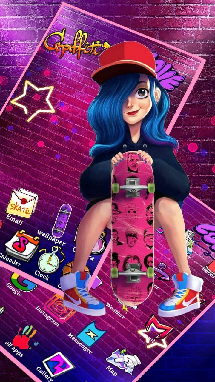 Skateboard Wallpaper Girl