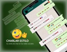 Estilo de chat- Teclado fuente captura de pantalla 1