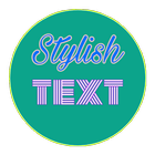 stylish text icône