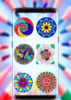 Color Stylish Book : Coloring Mandala for Adults الملصق