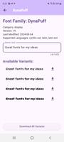 Font Finder: Picker。Downloader اسکرین شاٹ 3