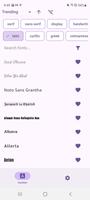 1 Schermata Cerca caratteri. Downloader