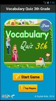 Vocabulary Quiz 3rd Grade Affiche