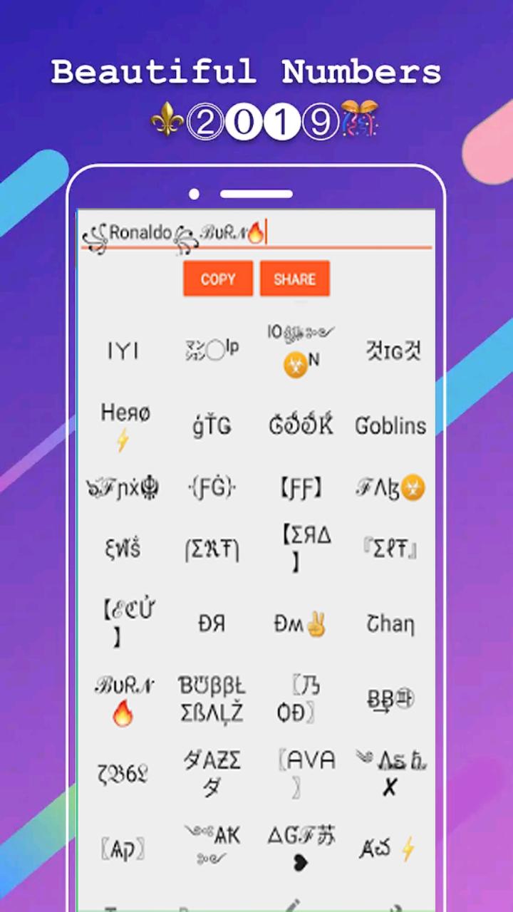 Fancy text cool fonts nickname generator free fire APK for Android Download