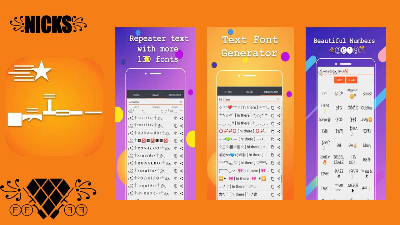 Fancy Text Cool Fonts Nickname Generator Free Fire For Android Apk Download