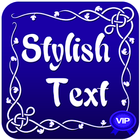 text stylish pro icono