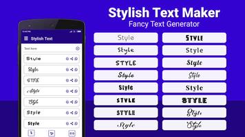 text stylish pro Poster