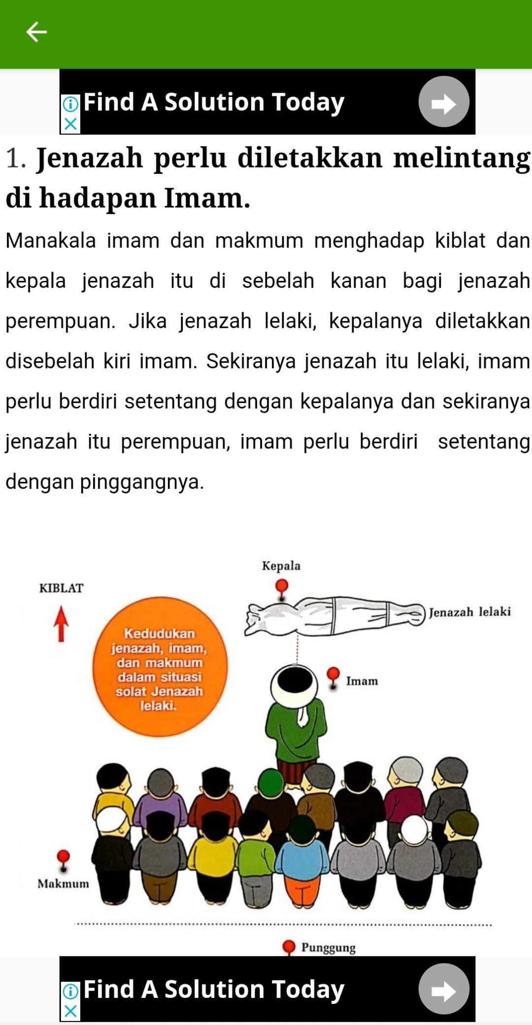 Kedudukan Si Mati Ketika Solat Jenazah Harian Metro