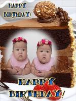 Birthday Chocolate Cake Frames تصوير الشاشة 1