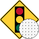 Panneaux de signalisation à colorier par nombre APK