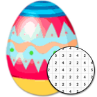 Easter Egg Coloring By Number आइकन