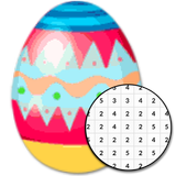 Easter Egg Coloring By Number أيقونة